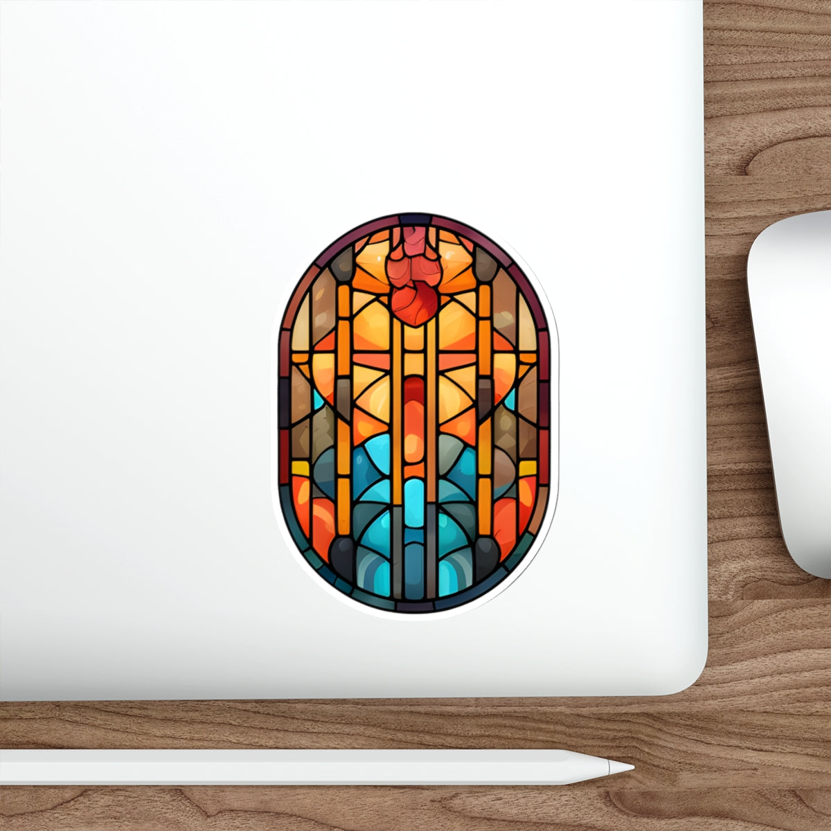 Stained Glass Abstract Mosaic Sticker