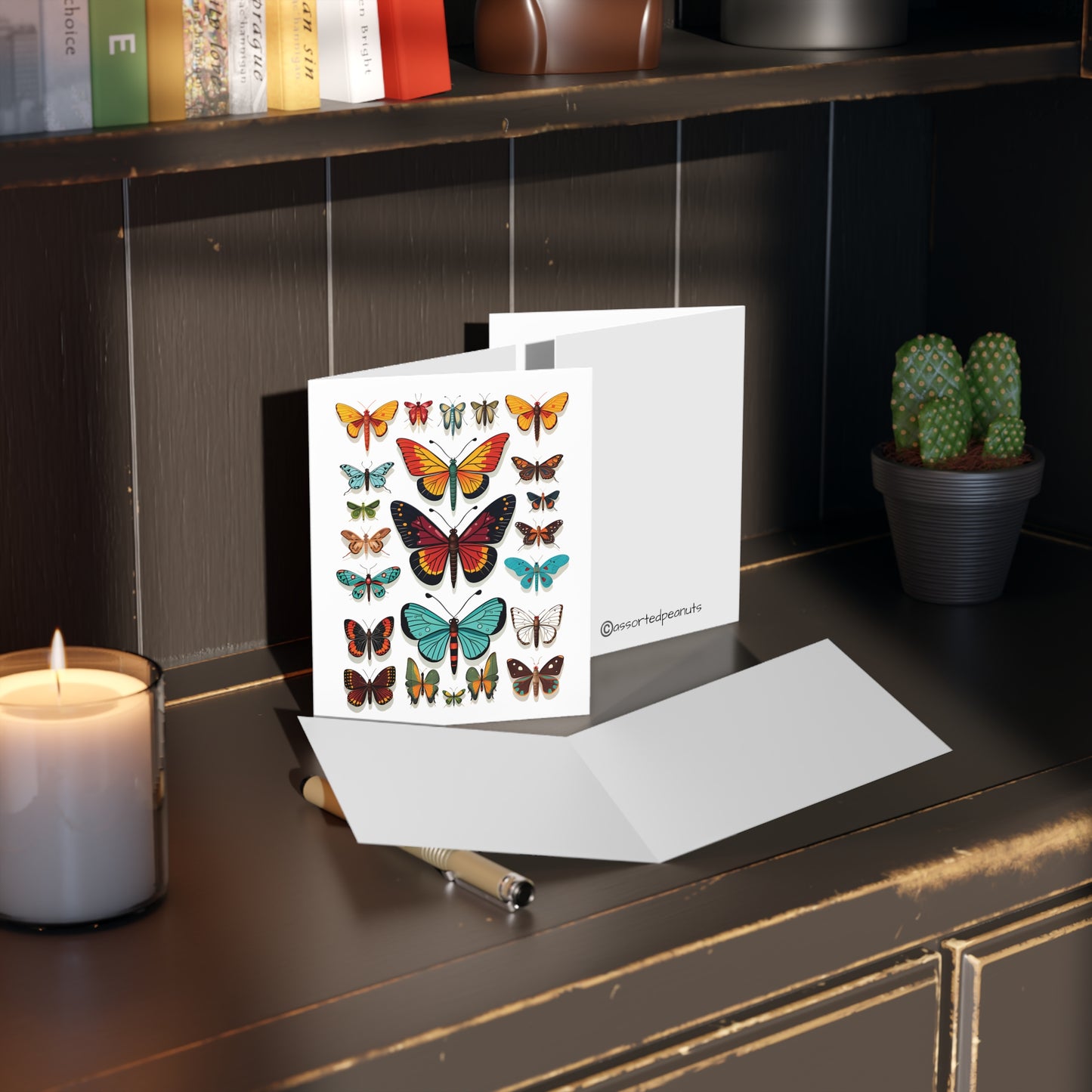 Colorful Insect Display Greeting Card