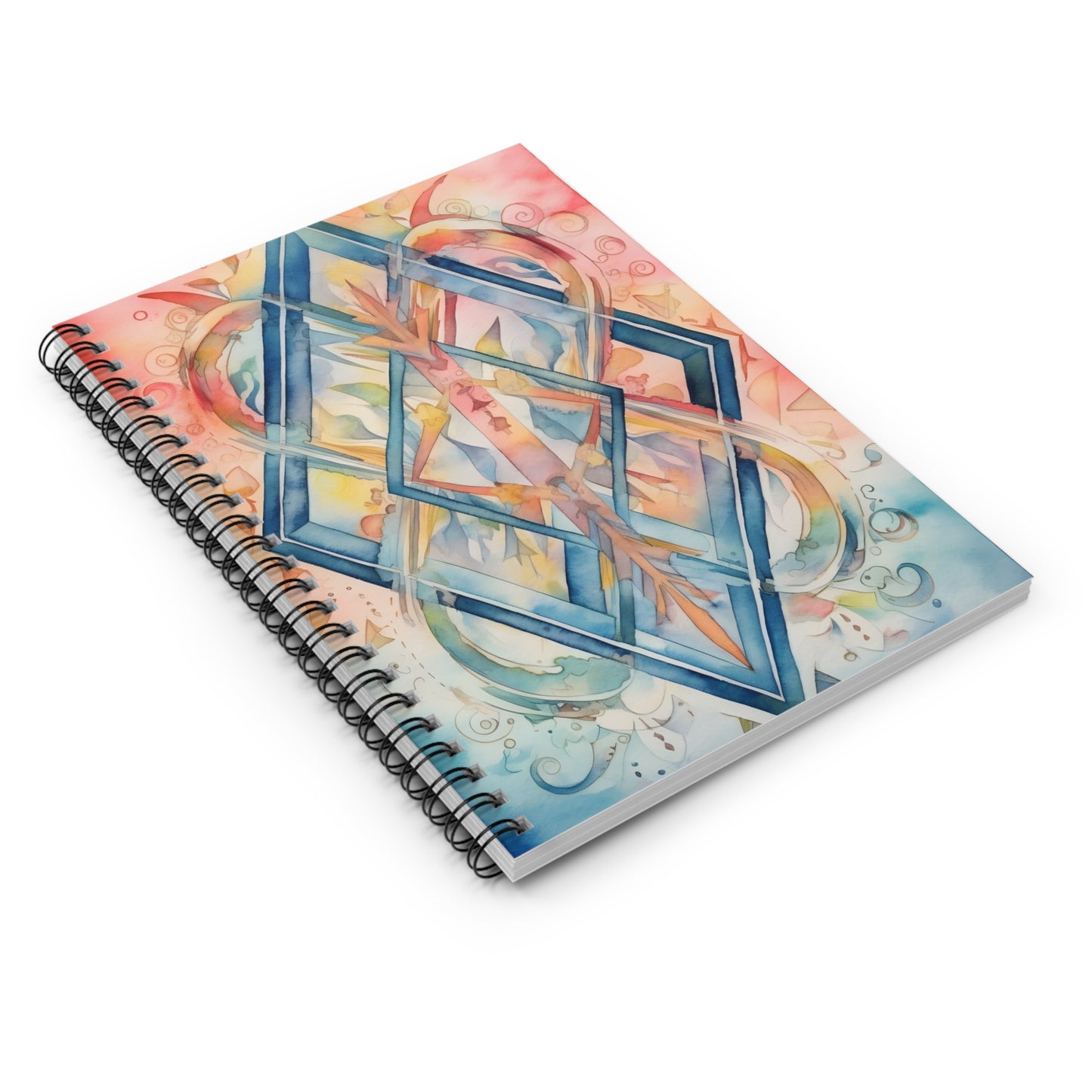 Geometric Diamond Watercolor Journal and Notebook