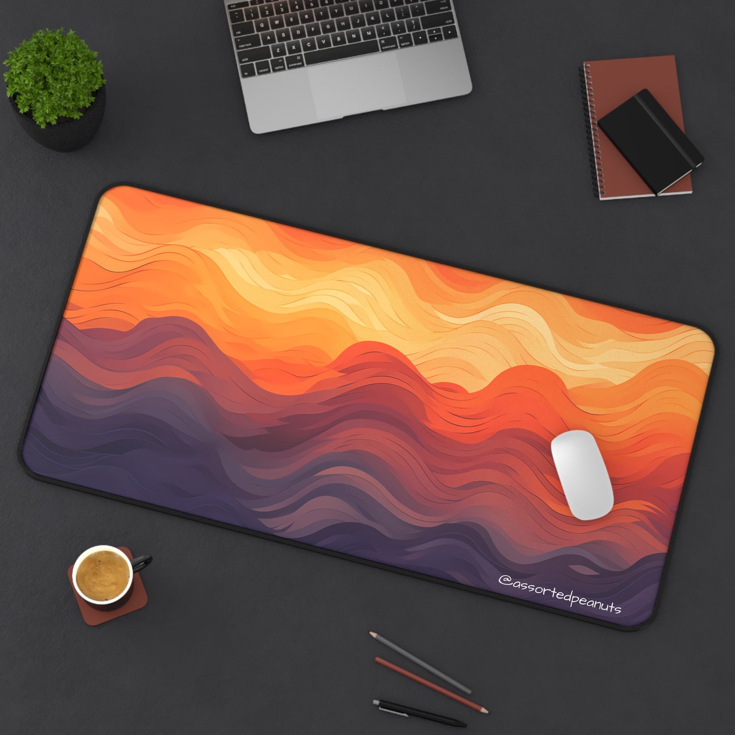 Sunset Waves Desk Mat