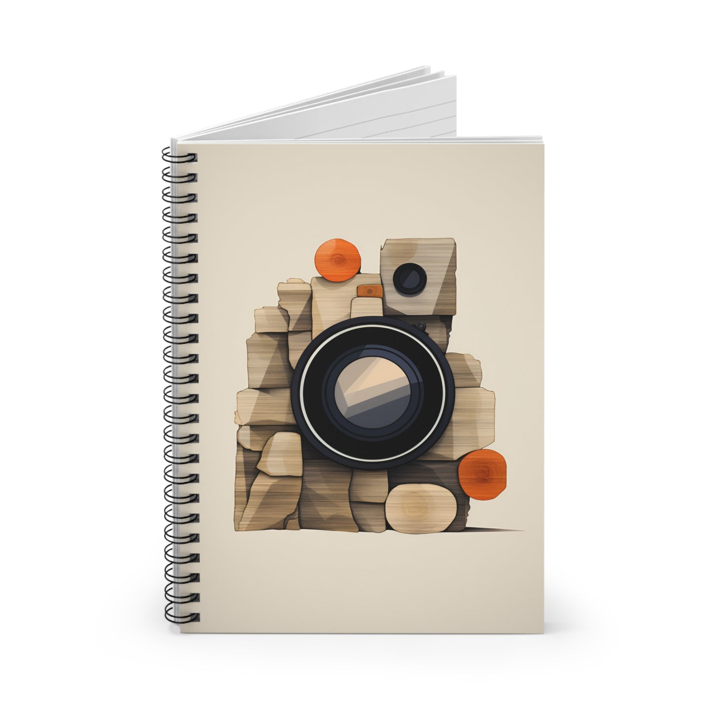 Wooden Shutter Spiral Notebook