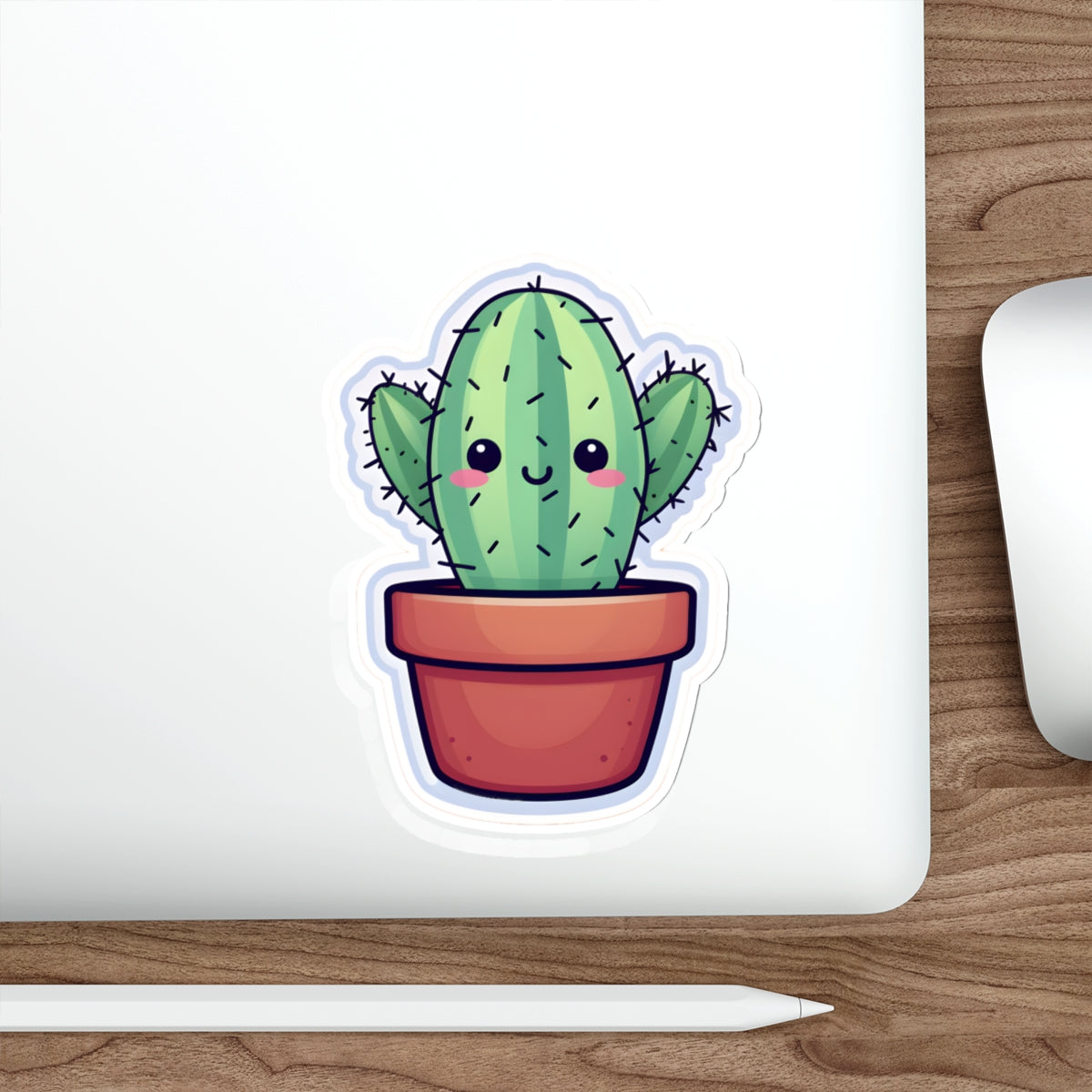 Cute Smiling Cactus Sticker