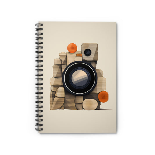 Wooden Shutter Spiral Notebook