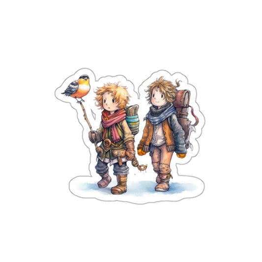 Adventuring Couple Die-Cut Stickers