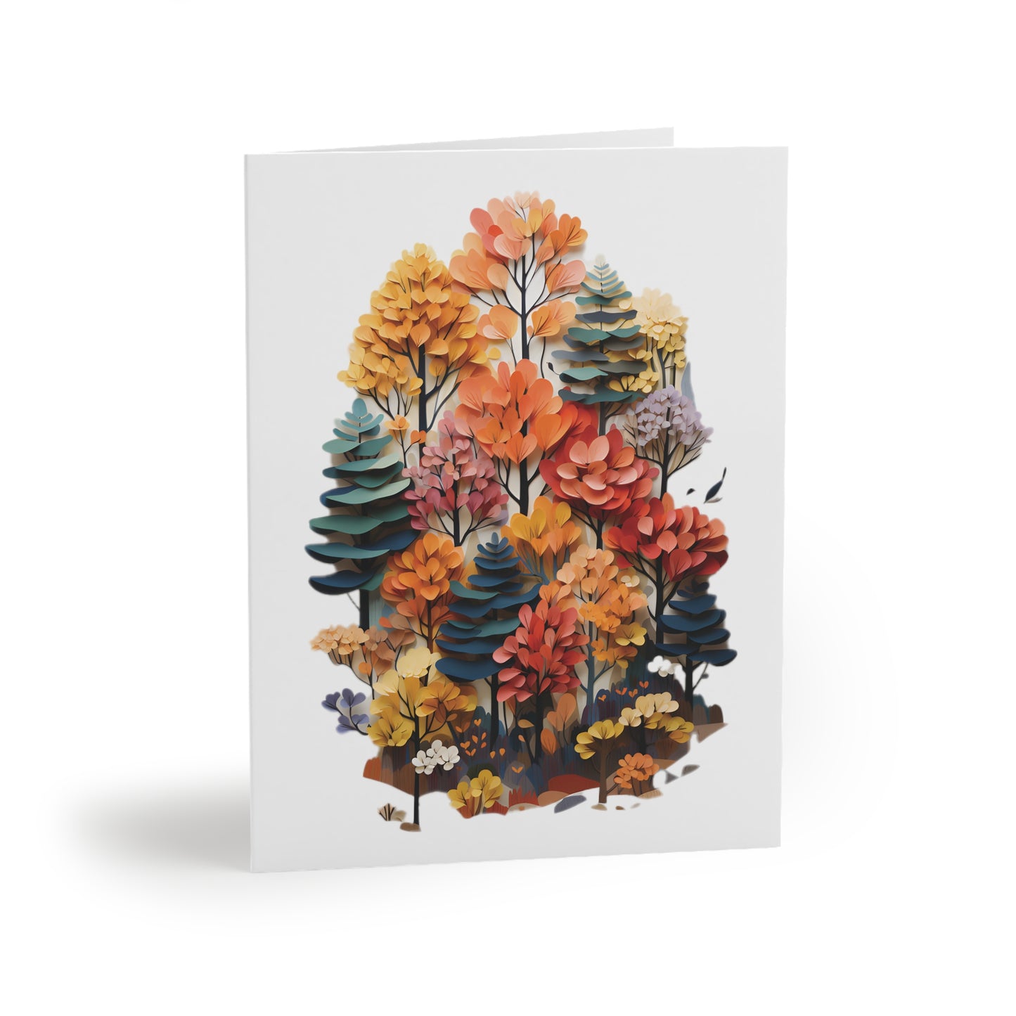 Colorful Forest Greeting Cards