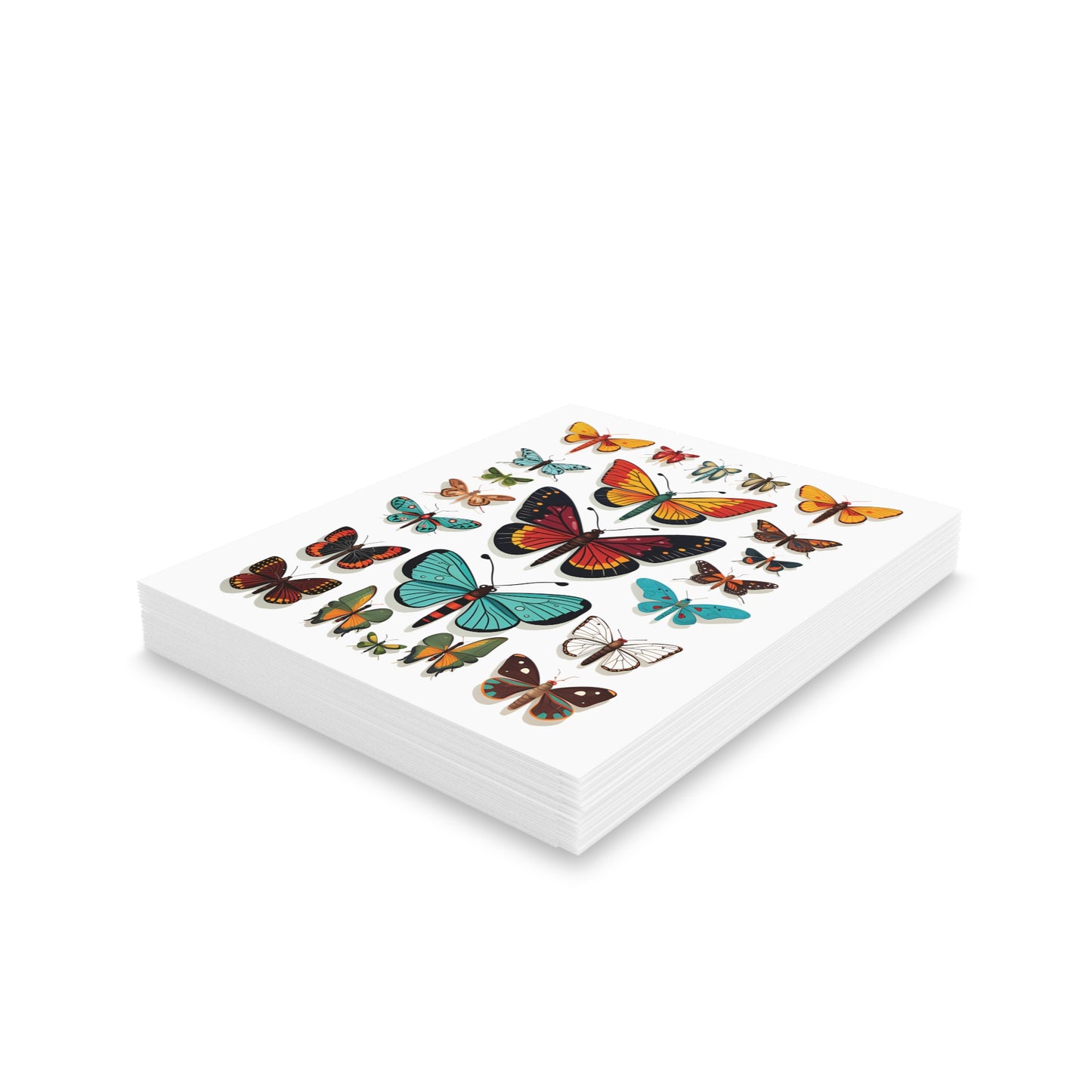 Colorful Insect Display Greeting Card