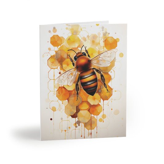 Honeycomb and Bee Greeting Card