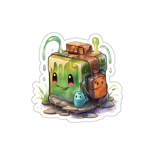 Cute Ooze Cube Die-Cut Sticker