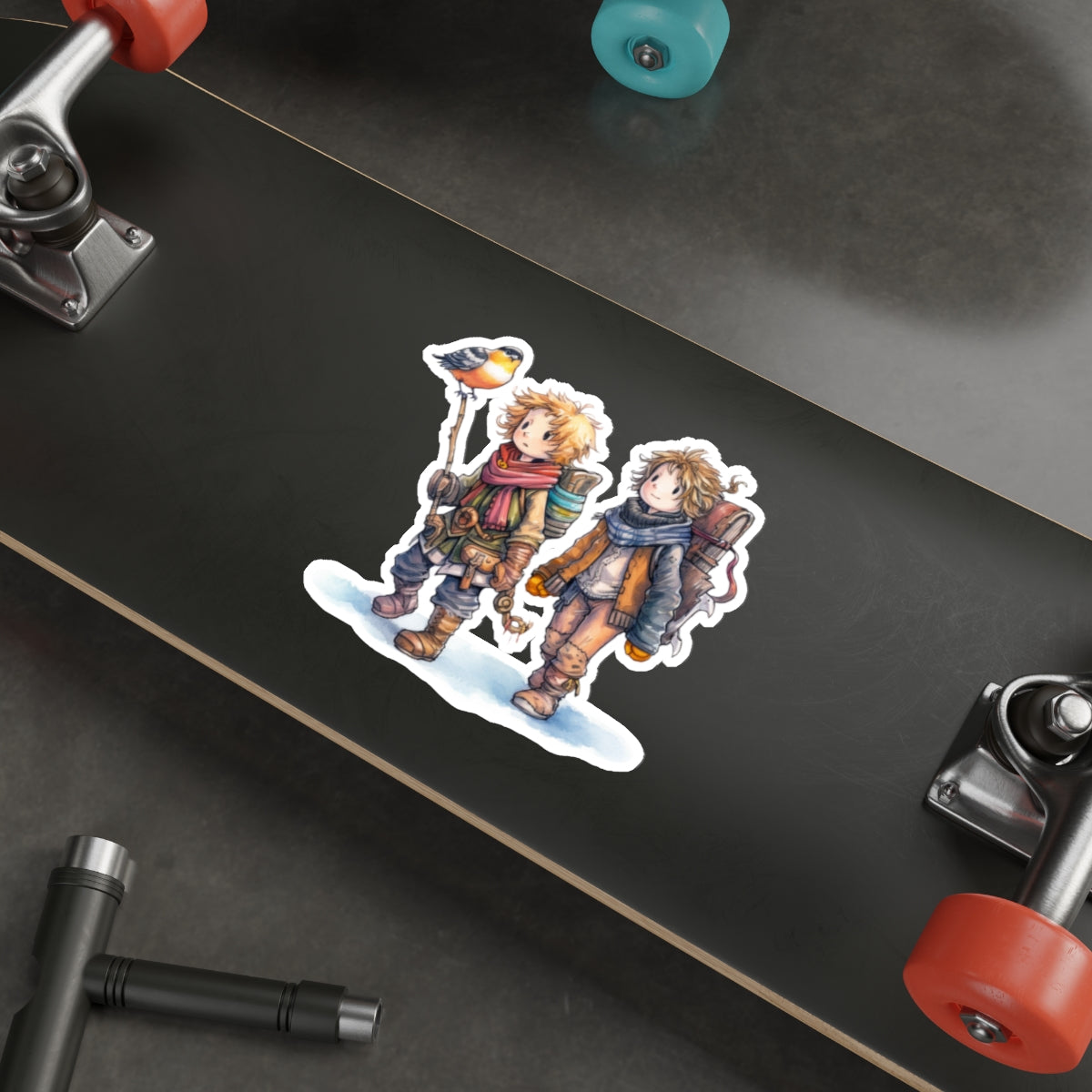 Adventuring Couple Die-Cut Stickers