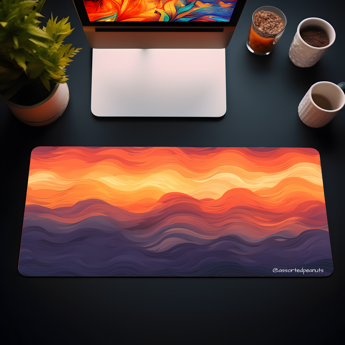 Sunset Waves Desk Mat